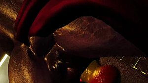 in hotel elera vr furry grabs dildo masturbates pussy to massive squirting climax