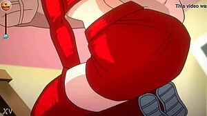 Vegeta's Daughter Deepthroat Blowjob