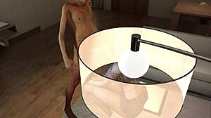 Blonde asian whore cheats with old man's monster cock