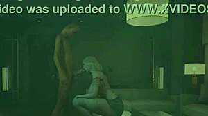 Blonde asian whore cheats with old man's monster cock