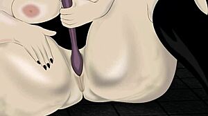 bbw maid drops to floor for fat ass masturbation frenzy