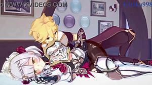 Noelle Shenhe Aether Dive Into Intense Genshin Big Tits Creampie Sex