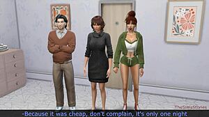 stepdad bangs stepdaughter on bunk bed next to sleeping stepmom