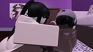 overwhelmed by lust as asian babe dominates black cock with femdom riding