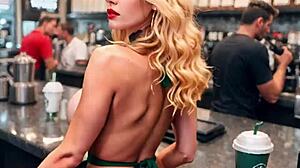 A Sexy Waitress Serves in Cafe 3D Anime Hentai