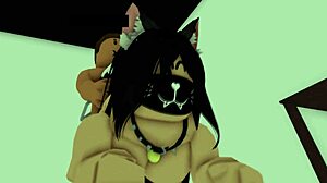 that roblox neko girl slams against the wall taking every rough thrust deep inside