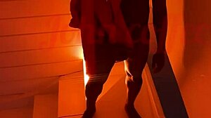 Black stripper unloads facial on asian teen's pretty face