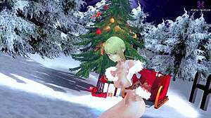 evelyn's zenless zone mmd christmas vibe