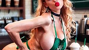 imagine sexy cafe waitress stripping for hardcore ai hentai pounding part 2