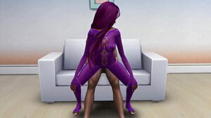 curvy ebony in lingerie deepthroats bbc then rides cowgirl missionary creampie