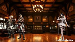 Mikasa Ackerman's Sexy Dress Pleases Jean and Reiner at Cadet Ball