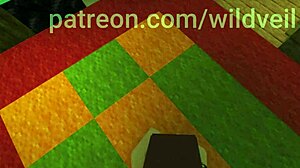 Minecraft threesome cowgirl doggystyle group riding action