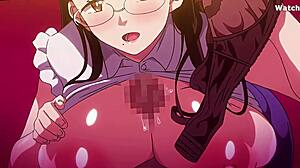 Animated Hentai Wife Cheats with Boss Creampie Fuck