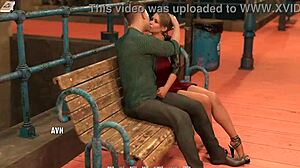 Taboo University 43 Busty Brunette Milf Jerks Cock Public Fingering Squirting Swallow Cum