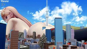 giantess mmd city destruction masturbation huge size fetish play?