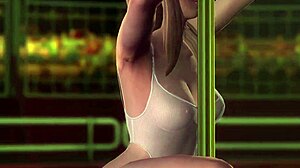 dig hitomi's juicy bikini strip on beach pole with ayane?