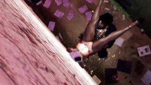 strolling through the shadowy alley late at night