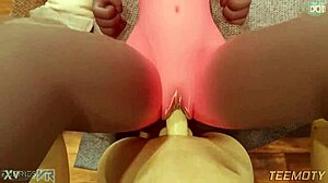 big titted furry babe takes pov missionary pounding with nipple tweaks 😍🍑