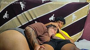 Can't Stop Touching Myself Shoves Cock in Stepsister's Mouth Nearly Caught Hardcore Fantasy Fuck