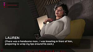 Stepmom Squirts on Monster Cock in Cuckold 3D Game Blowjob Scene