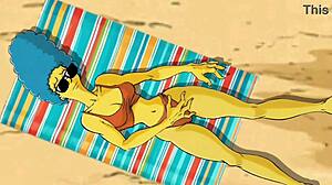 Married Beach Housewife Slut Fucked Hard in Cartoon Parody Compilation!