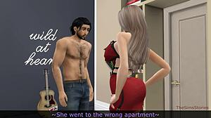 whoops, the prostitute next door accidentally blows and rides the neighbor's huge cock