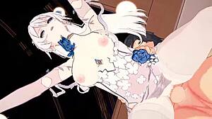 Aether Gazer Geng Chen Moans in Passionate 3D Hentai Tit Bounce