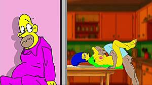 simpsons slut wife sneaks blowjobs and creampies behind hubby's back