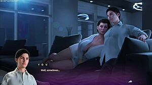 Cheating Housewife Sucks 10 Inch Cock in Cuckold Hentai Gameplay Scenes!