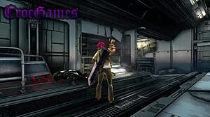 i dive into curvy adventures with big tits in this sexy hentai game