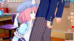 Koikatsu Touhou Yuyuko Big Tits Handjob Blowjob Rubbing 3DCG Hentai Game Animation