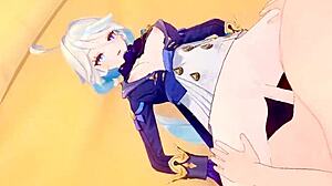 furina's birthday sex tease in genshin hentai