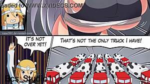 shino vs giant cow scientist boobs expand riding huge