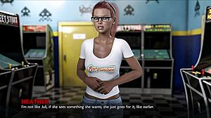 big tits blonde's first huge cock creampie pounding