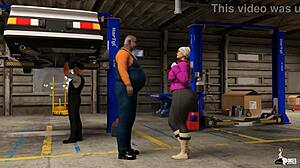 mrs keagan surrenders huge fat big ass for free car service before christmas