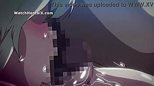 Anime hentai teen girlfriend pussy licked doggystyle creampie fucked hard