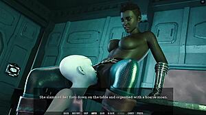 sluttier than ever this curvy alien milf slurps bukkake interracial pussy in tales from the unending void 30 💦👽