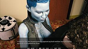 sluttier than ever this curvy alien milf slurps bukkake interracial pussy in tales from the unending void 30 💦👽