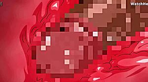 sexy anime wife gets chubby tits sucked pussy licked before doggystyle creampie