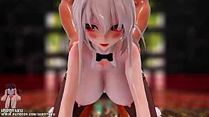 Yowane Haku pregnant with big tits fucked hard by monster cock