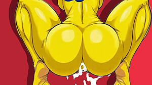 Married Simpsons Housewife Sucks and Fucks Monster Black Cocks in Wedding Parody Compilation