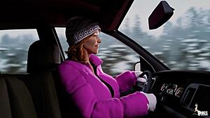 mrs keagan surrenders huge fat big ass for free car service before christmas