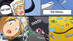 shino vs giant cow scientist boobs expand riding huge