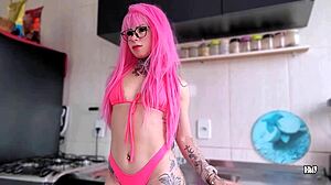 Can You Deeply Fuck This Tattooed Latina's Ass and Mouth Until She Begs for More?