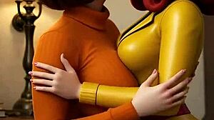 velma's pregnant tits and huge ass beg for scooby kisses