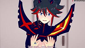 Ryuko Matoi Tits Bounce Wild in Fantasy Sex Explosion