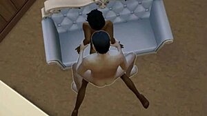 hey, you know that hot sims indian neighbor with big tits? we're riding cowgirl, doggystyle, even some interracial kissing and masturbation action.