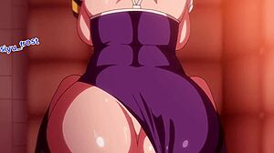 Overwhelmed by curvy big tits schoolgirl ecstasy. Licking pussy massage leads to orgasm in hentai.