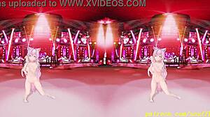 koyori's nude curves sway seductively in vr180 3d dance