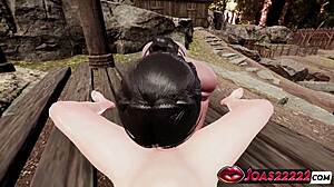 goddess zophia's sloppy blowjob titfuck handjob facial overwhelms with bliss